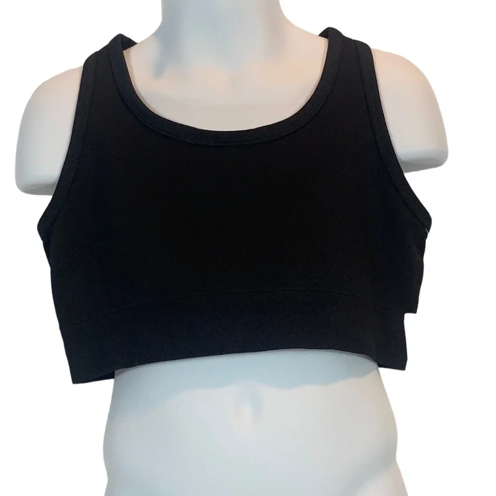 Zella Girls Seamless Sports Bra - Black - size Medium (10/12) - Picture 1 of 6
